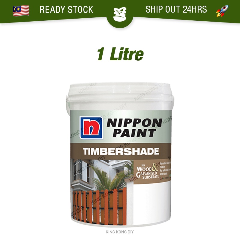 1L NIPPON PAINT Timbershade Timber Shade Water Based Paint Wood Metal