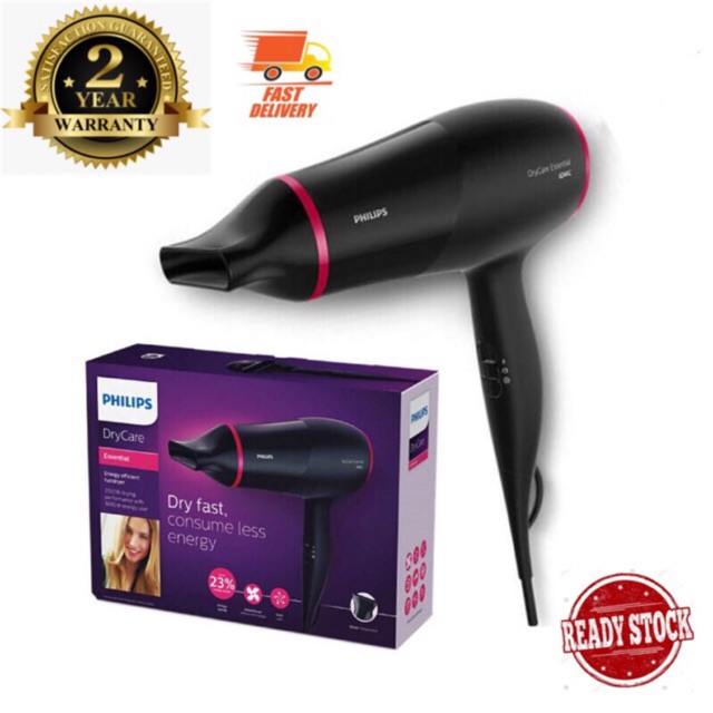 Philips DryCare Essential Energy Efficient Hair Dryer BHD029 (BHD029/03