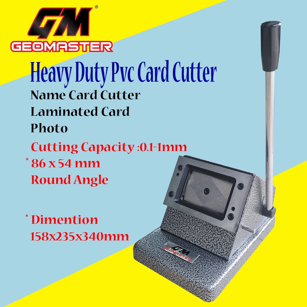 Geomaster PVC ID CARD Cutter Heavy Duty Round Corner 86x54mm Ready
