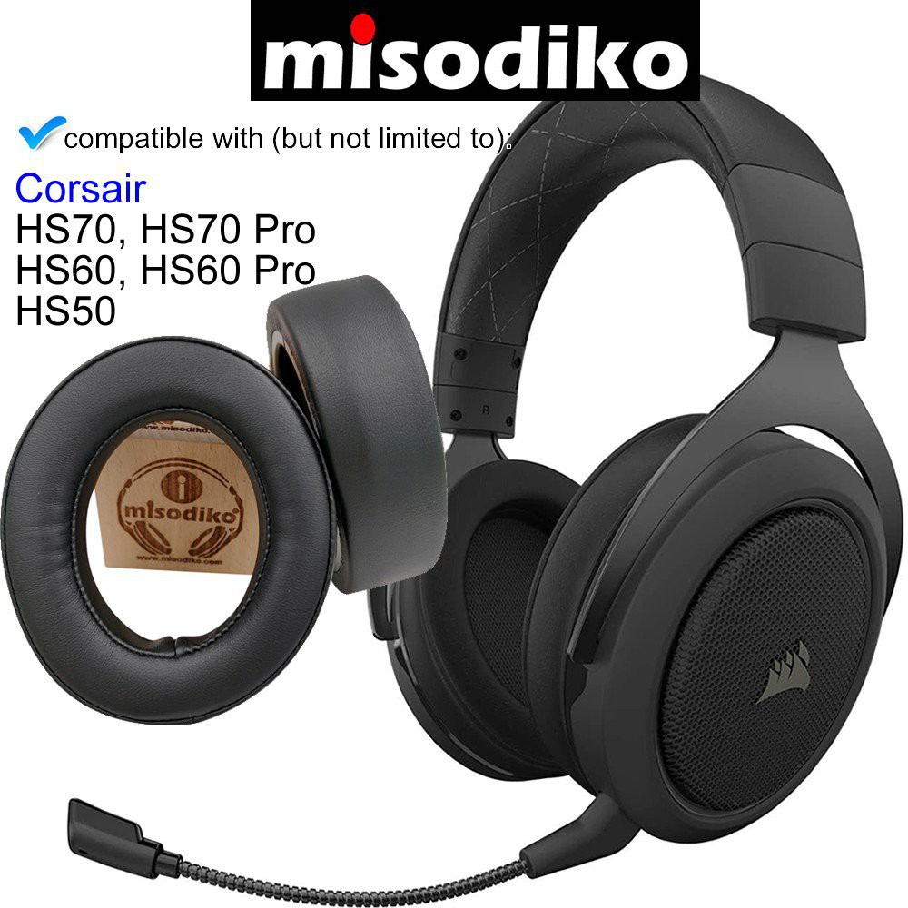 misodiko Ear Cushion Pads Replacement for Corsair HS70 HS60 Pro HS50