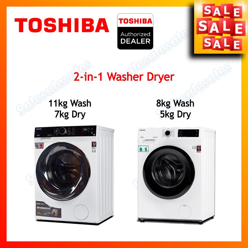 Toshiba 2in1 Inverter Washer Dryer TWDBJ120M4M TWDBK90S2M