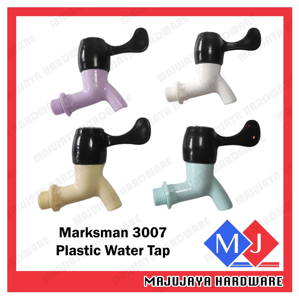 MARKSMAN 3007 Plastic Water Tap Bibcock Faucet Pipe Connection Kepala