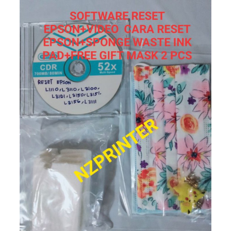 RESET EPSON L1110, L3110, L3100,L3111,L3101, L3150, L3151,L3156, L3116