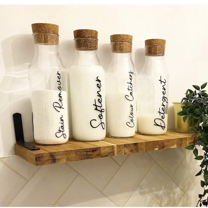 IKEA 365+ Glass Carafe Bottle with cork Glass Water bottle Glass bottle