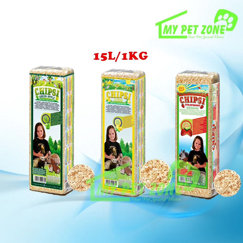 Chipsi Wood Shaving / Hamster Wood Bedding 15L (1KG) Shopee Malaysia