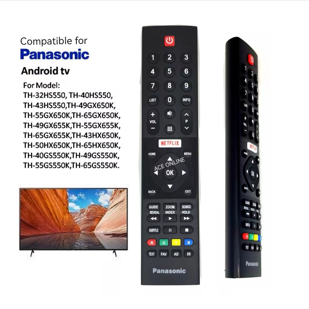 Replacement Panasonic Smart Android TV Remote Control Suitable For TH