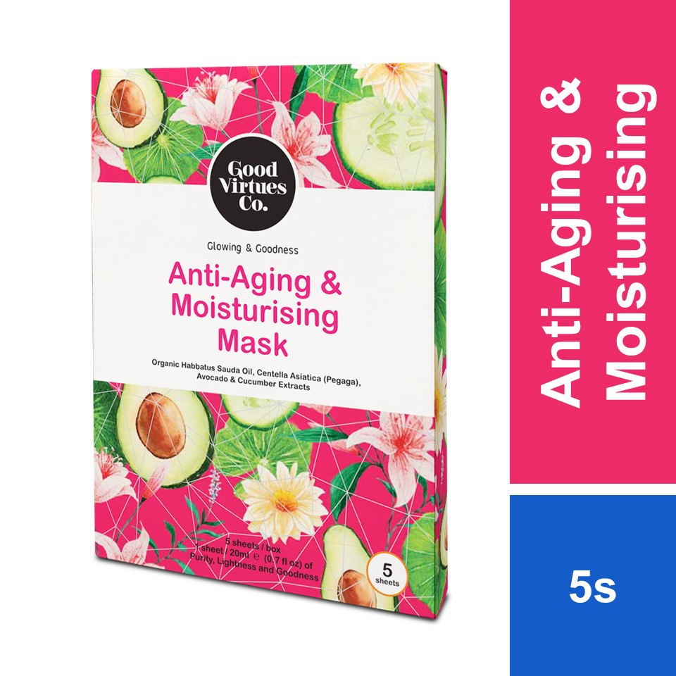 Good Virtues Co AntiAging & Moisturising Mask 5s Shopee Malaysia