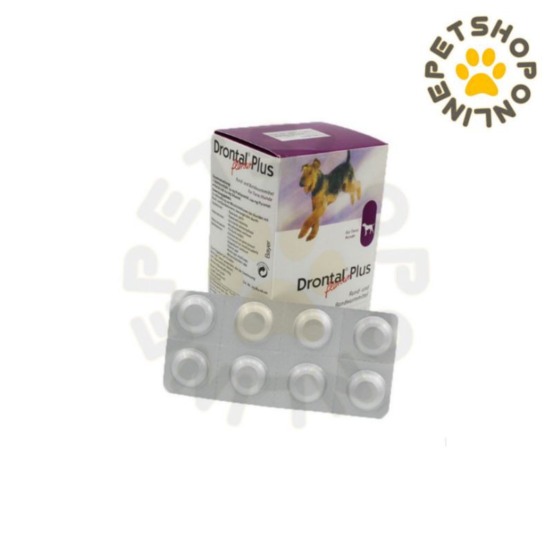 Drontal Plus Dog Deworm 8pc Dewormer Tablet Shopee Malaysia