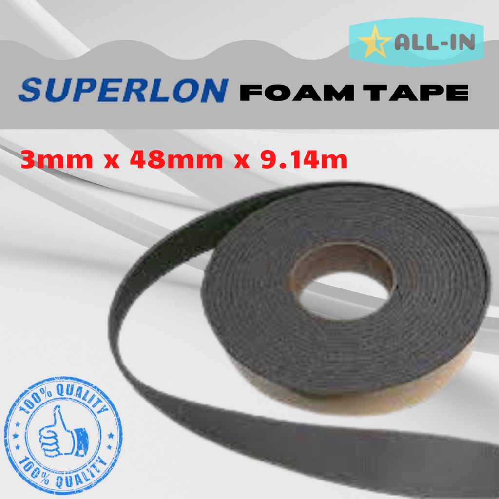 Superlon Insulation Foam Tape 3mm X 48mm X 9.14m Shopee Malaysia