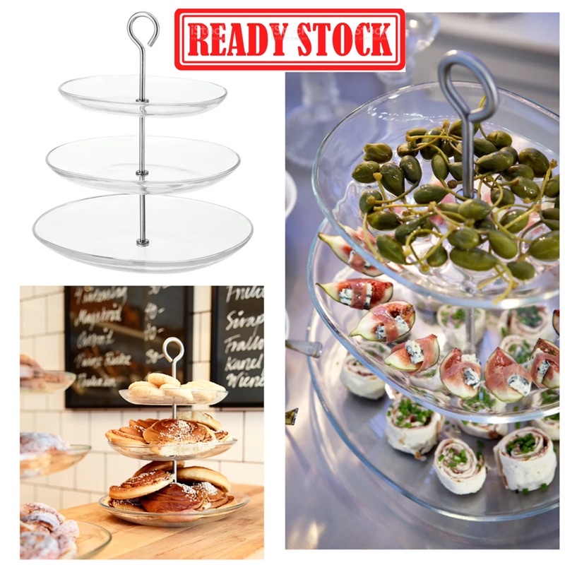 🙀IKEA 3Tier Serving tray for high tea/Dessert tray ikea/high tea tray