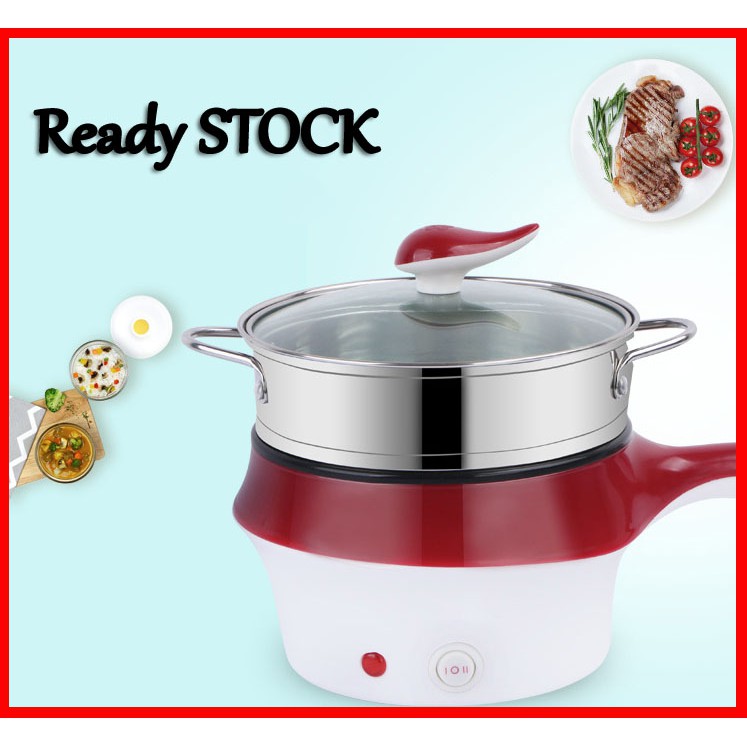 Electric NonStick Ceramic/Marble Frying Pan Rice Multi Mini Rice Cooker