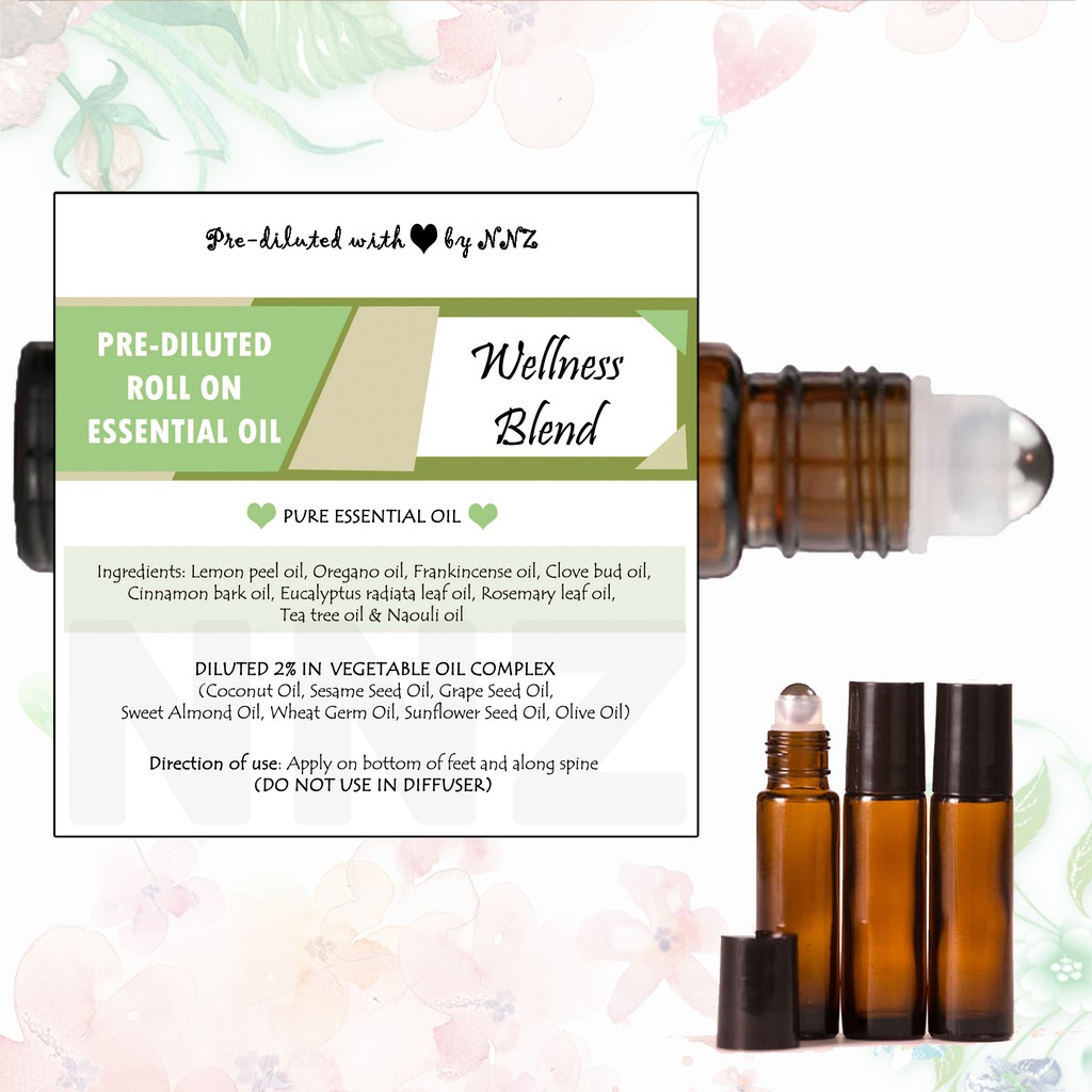 Roll On Wellness Blend Essential Oil (10 ml or 30ml) Wellness Blend