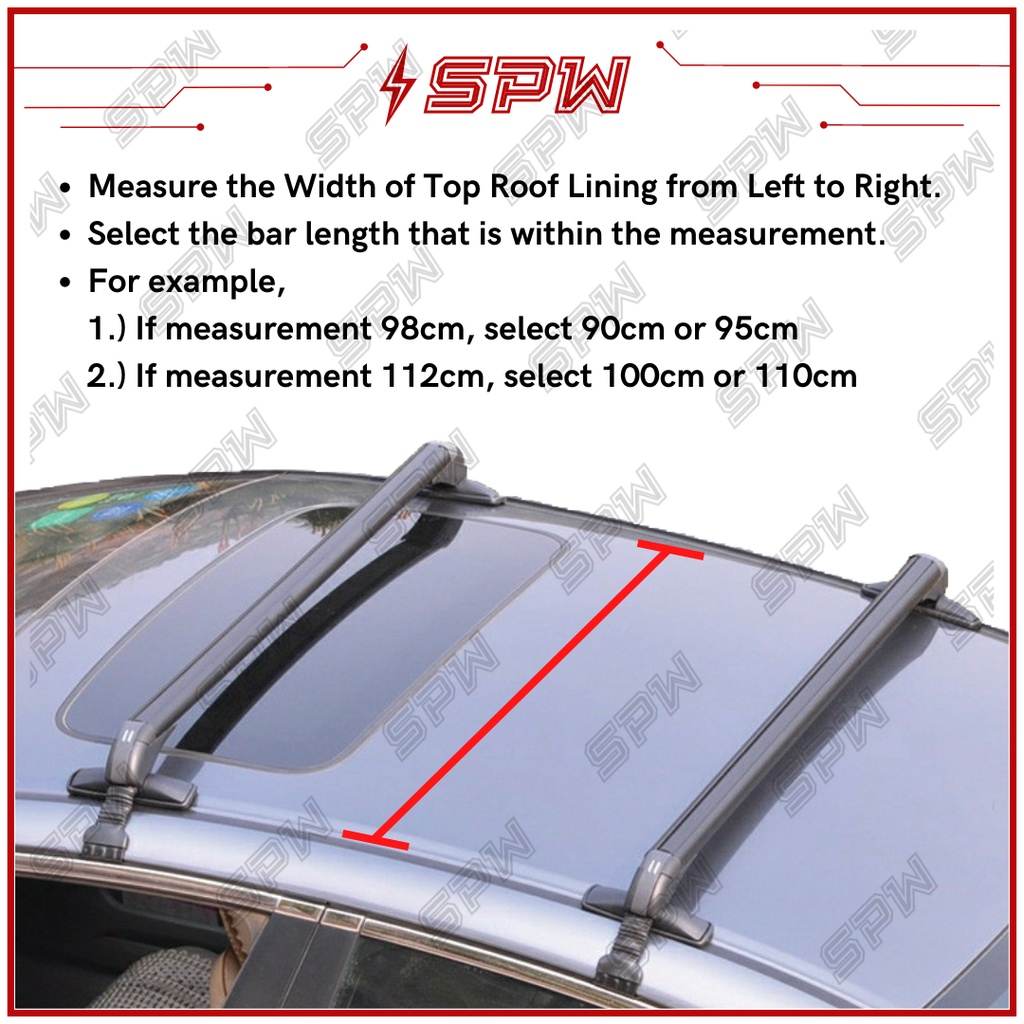 Universal Sedan/Saloon Cross Bar Roof Bar Roof Rack Roof Car Cargo Rack