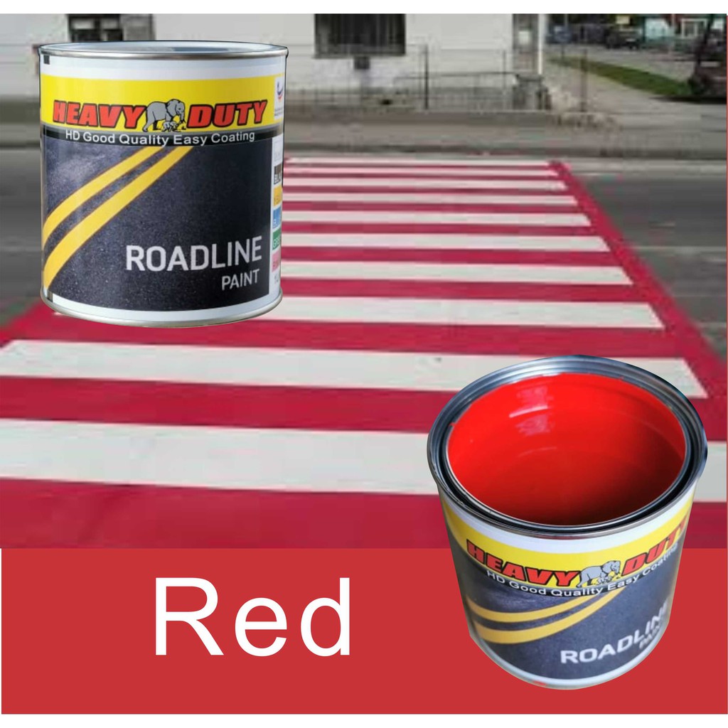 RED ( 5 LITER ) HEAVY DUTY Roadline Paint 5L for Road Marking (Cat