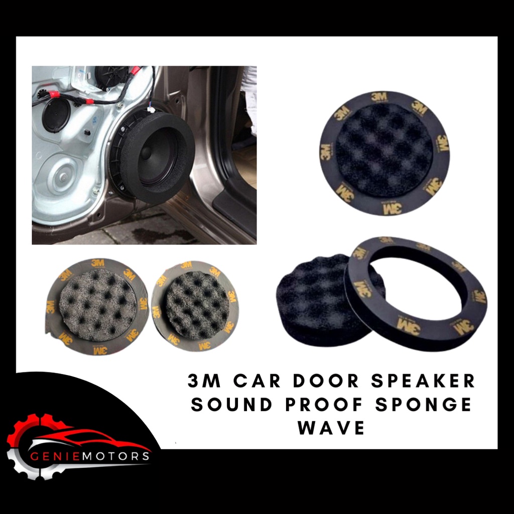 3M Car Door Speaker Sound proof Sponge Bass Ring Foam Woofer Pad Noise Sound Wave Shopee Malaysia