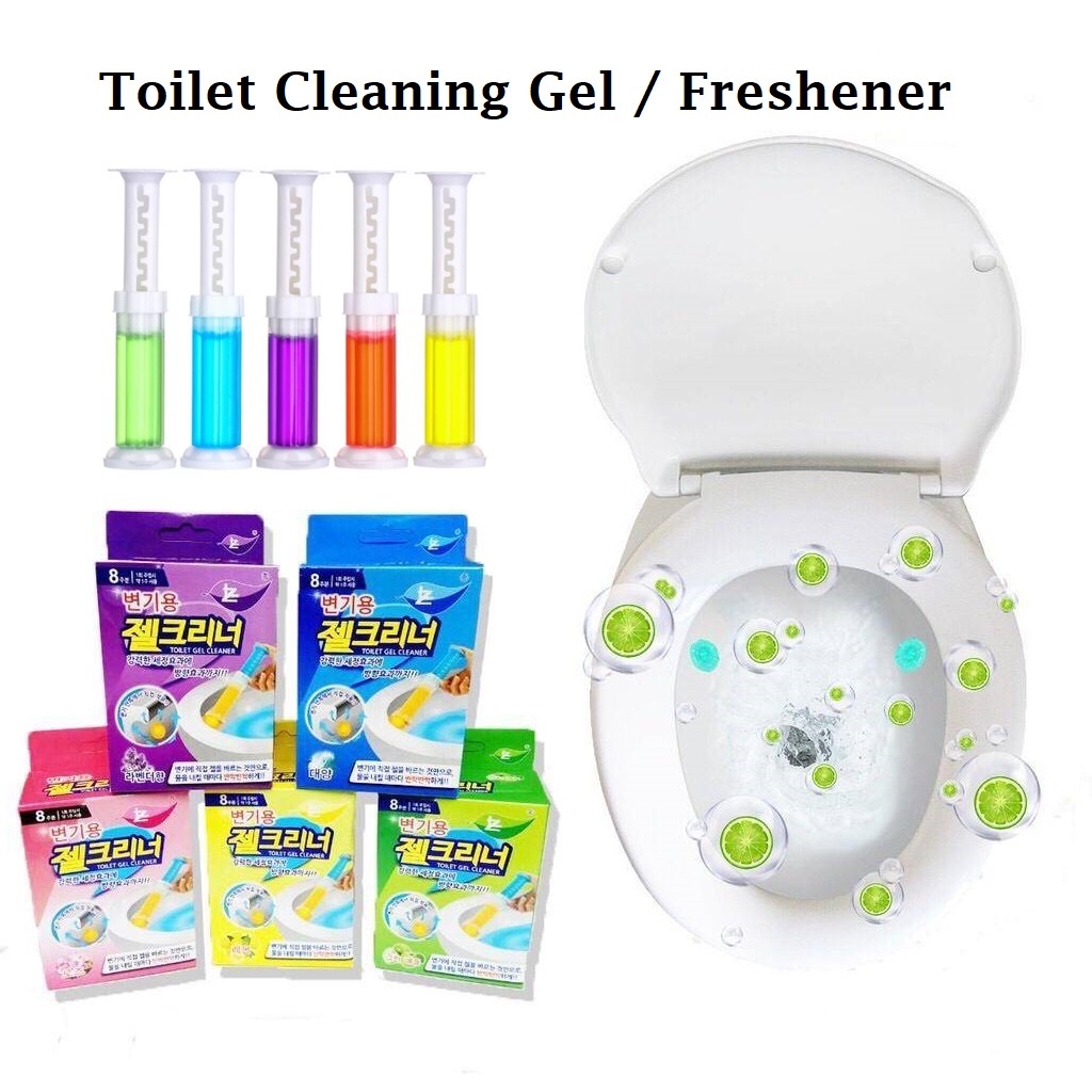 Korean Toilet Bathroom Cleaning Gel PUSH TYPE Toilet Freshener Gel