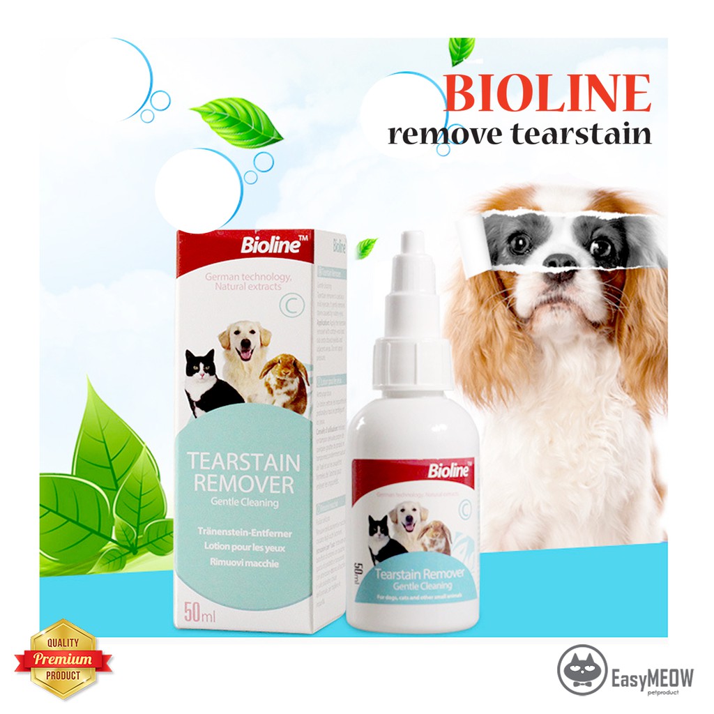 Bioline Tear Stain Remover 50ml Eye Tearstain Remover For Cat Dog