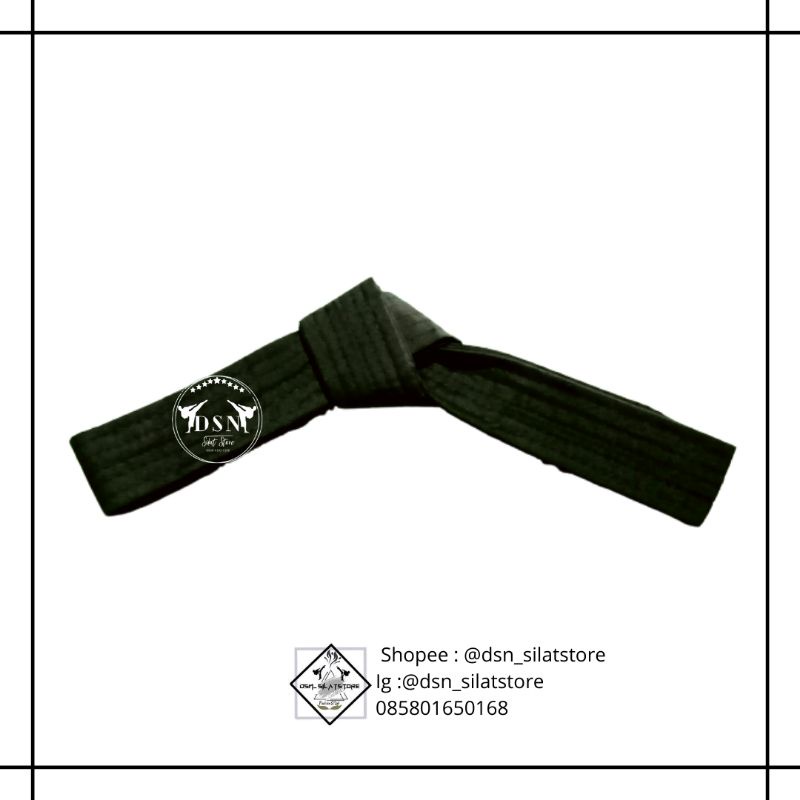 HITAM Pencak Silat Belt Quality Black Belt Silat Belt Dacron Belt