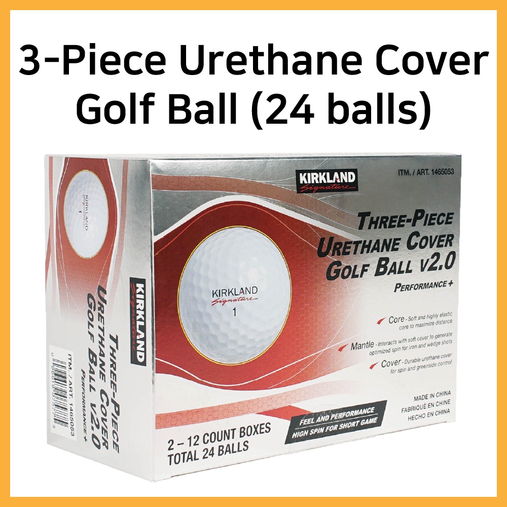 [Kirkland] Signature 3piece Urethane Cover Golf Ball (Total 24 balls) Shopee Malaysia