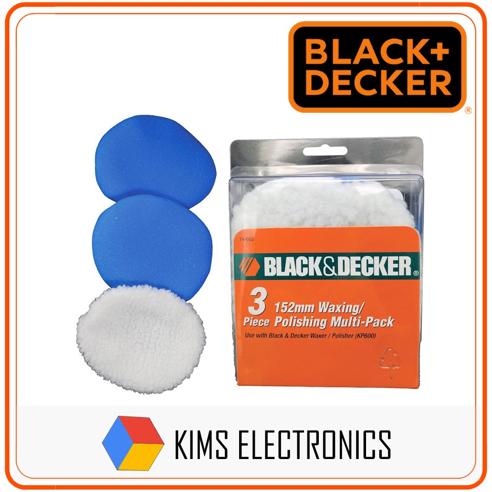 BLACK + DECKER MultiPack For KP600 Waxer /Polisher (Foam / Wool