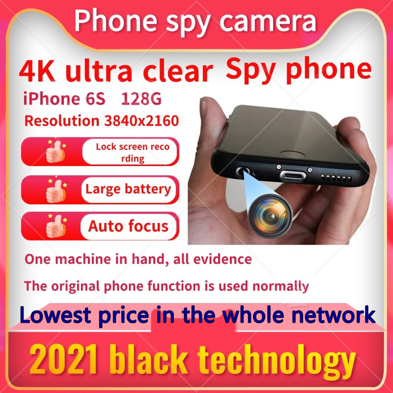 Mobile phone spy camera custom portable iPhone 6s hidden spy camera 4k