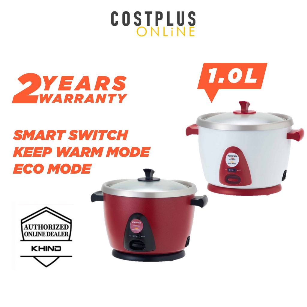 KHIND RC110M 1.0L Anshin Rice Cooker with Smart Switch Shopee Malaysia