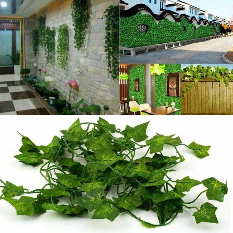 2M Artificial Ivy Leaf Garland Plant Vine Fake Foliage leaf Garden