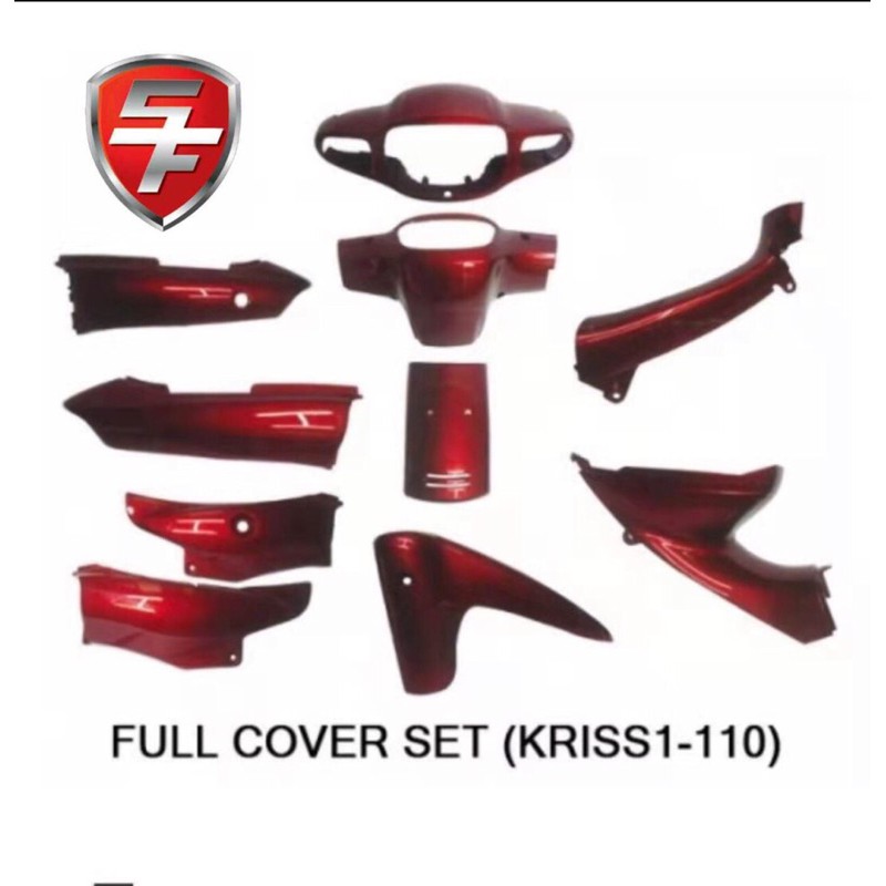 Kriss 110 Cover set 100 original Modenas warna marron&Biru Kriss1