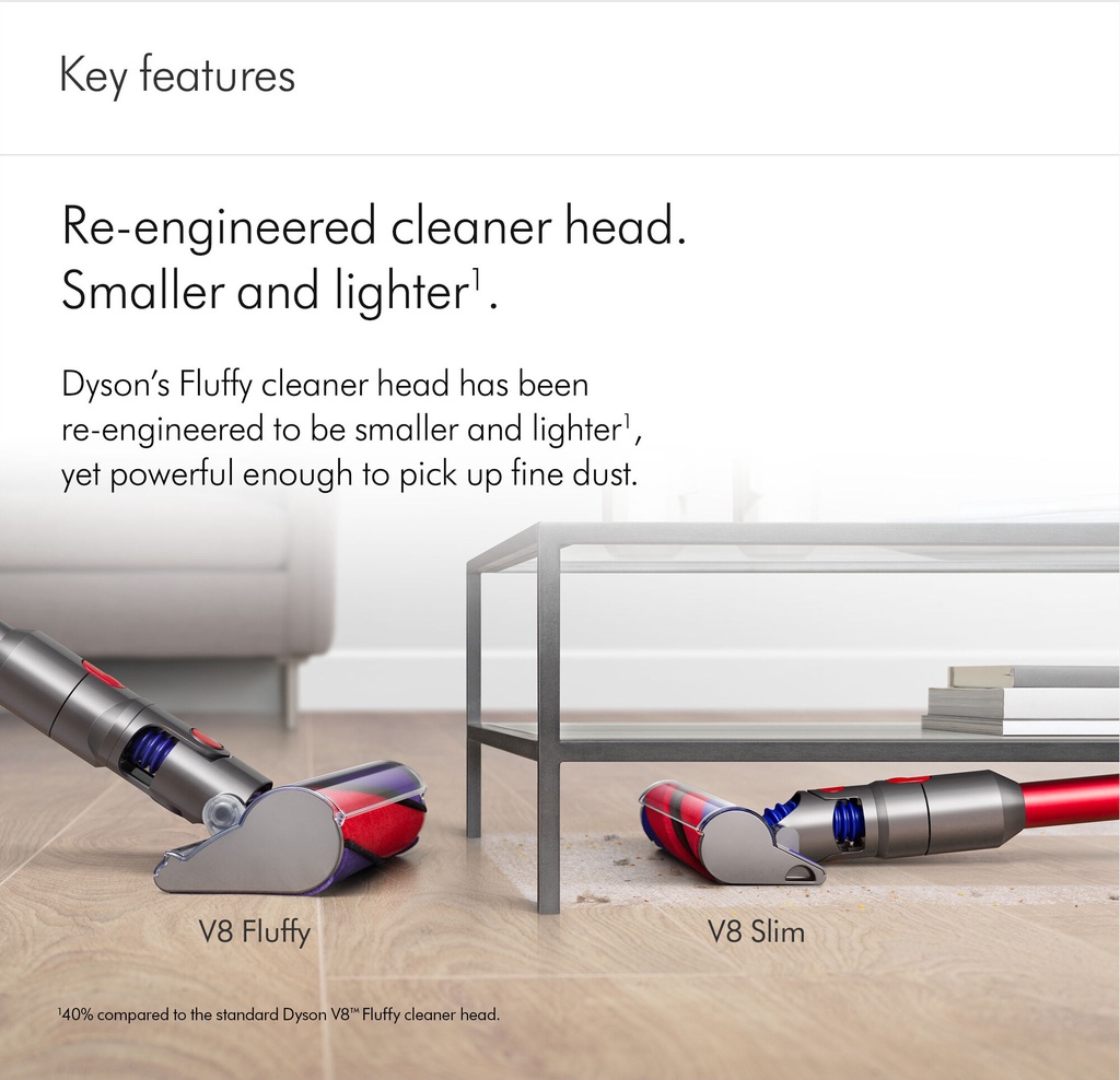 Dyson V8 Slim ™ Fluffy+ Cordless Vacuum cleaner Shopee Malaysia