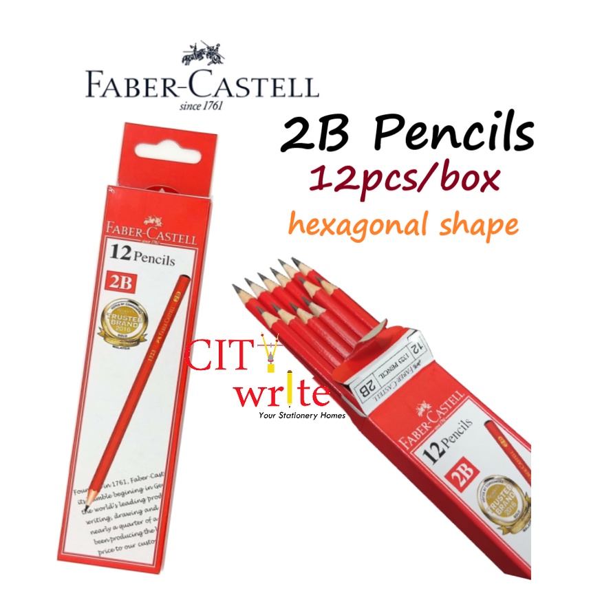 12pcs/box Hexagonal Shape Handle Pencil Writing 2B Pencil Shopee Malaysia