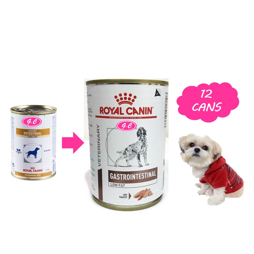 [READY STOCK]R.C Gastro Intestinal Low Fat Canned Dog Food 410 G x 12