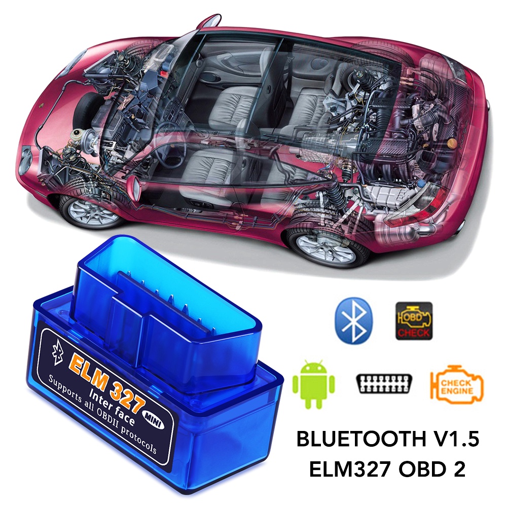 Bluetooth ELM327 V1.5 Car OBD Scanner Code Reader Tool for Peugeot 308 307 206 207 3008 406 407
