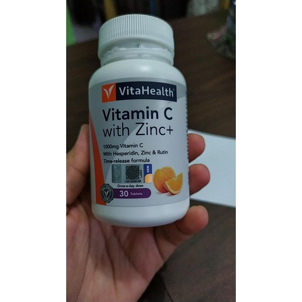 VitaHealth Vitamin C with Zinc+ 30's (Time Release Vitamin C 1000mg