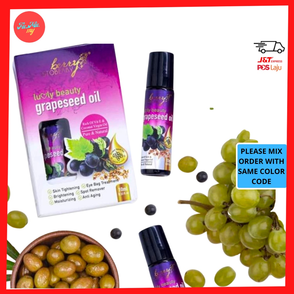 GRAPESEED OIL Luvly Beauty Grapeseed Oil 10ML Shopee Malaysia