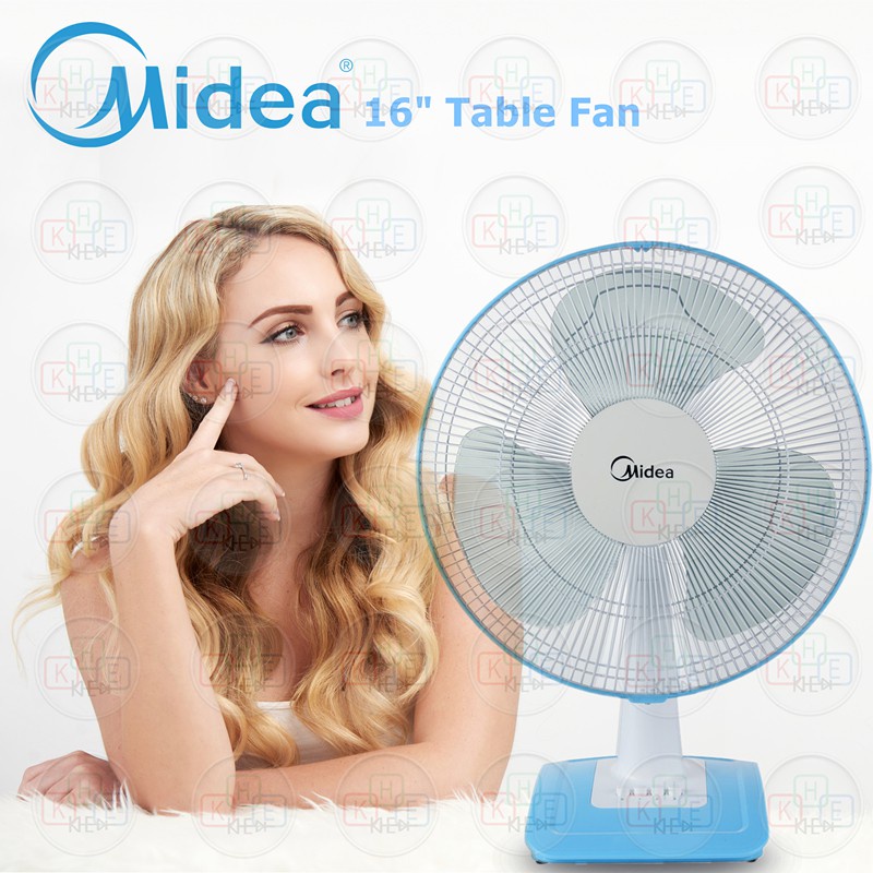 ReadyStock Midea/Tefal 16" Table Fan VU3510/MF16FT17NB Shopee Malaysia