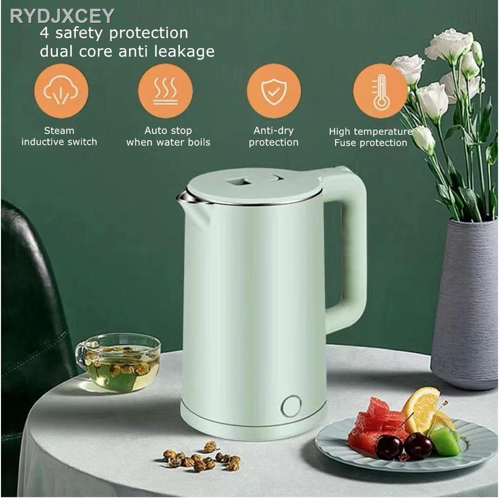 【New stock】 Stainless Steel 2.3L Electric Kettle Elektrik Teko Hot