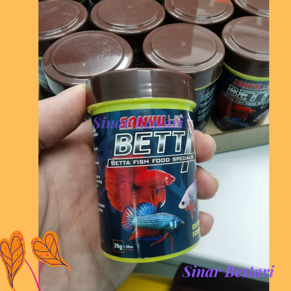Sanyu Guppy Betta Makanan Ikan Fish Food Dedak Laga gapi tetra kecil