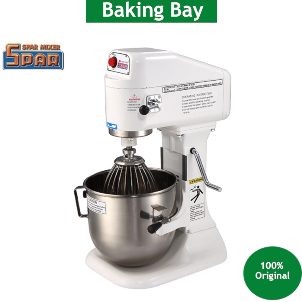 Original Taiwan SPAR Table Top Mixer SP800 SP800 (White) 8 Litre Bowl