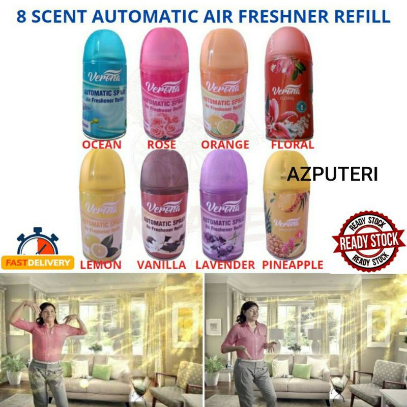 Verona Automatic Spray Air Freshener Refill / Pewangi Air Freshener