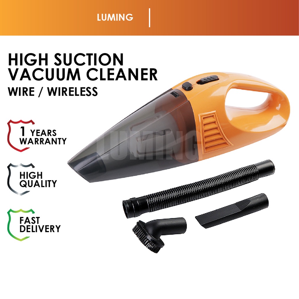LMG_ Car Vacuum Cleaner 12V Wireless Portable Small Dry Wet Dual