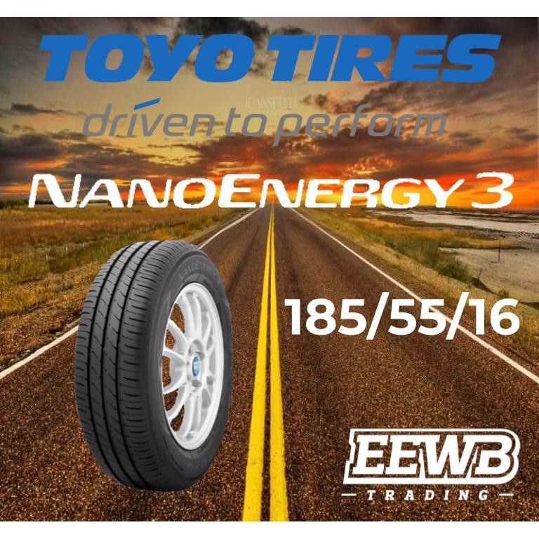 (POSTAGE) 185/55/16 TOYO NANO ENERGY 3 NEW CAR TIRES TYRE TAYAR