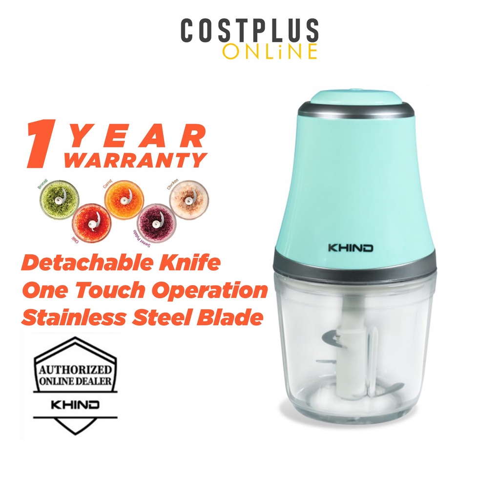 (Bubbblewrap) Khind Mini Food Chopper 0.6L FPC900 Portable Electric