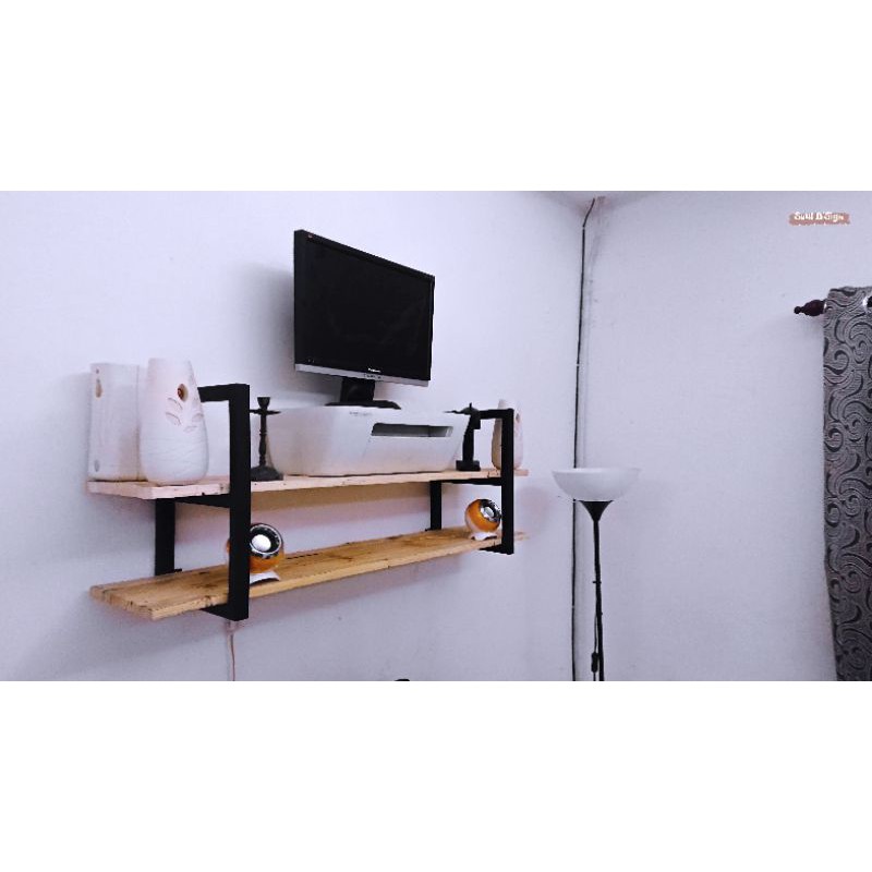 Uthman Industrial Wall Rack Minimalist Vintage Retro Viral Modern