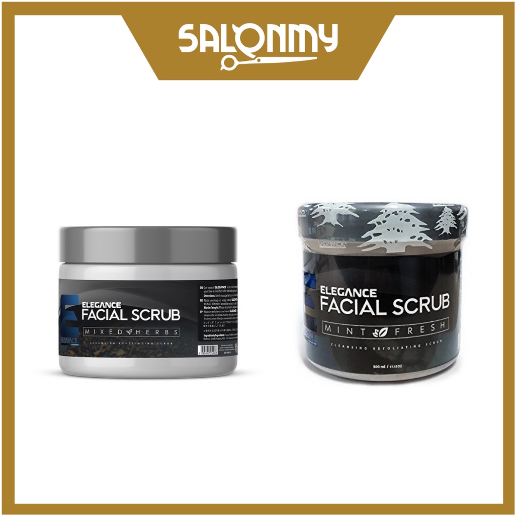 Elegance Facial Scrub Cleansing Exfoliating Scrub Mixed Herbs / Mint