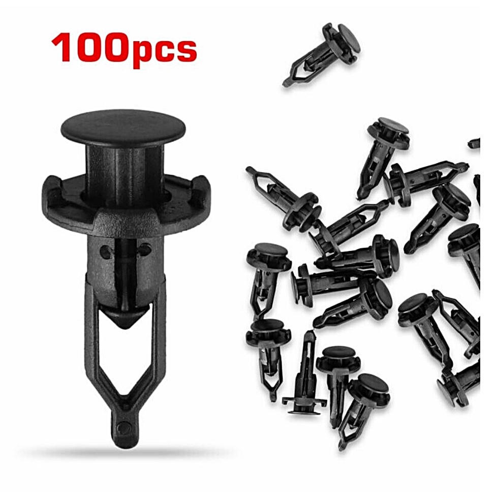 100PCS Car Clip Bumper Fastener Clip Vios Camry Altis Alphard Vellfire