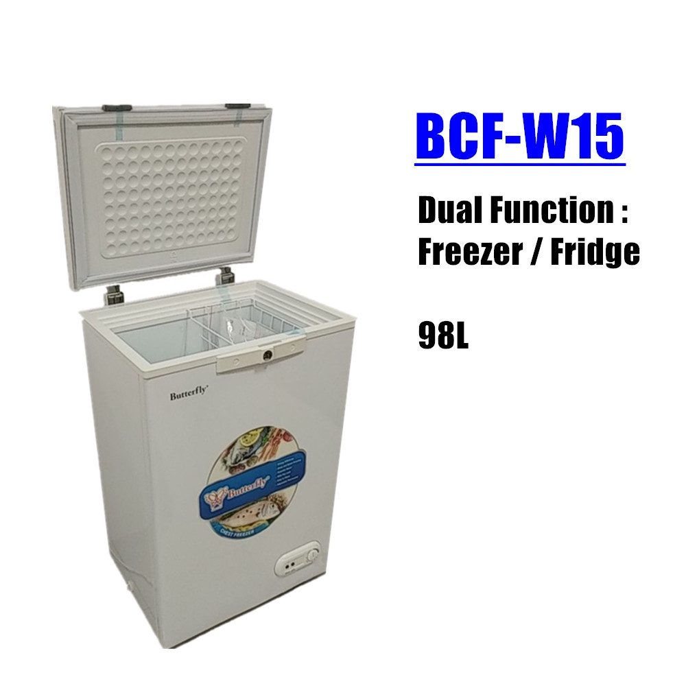 Butterfly Dual Function Chest Freezer BCFW15 (98L) BCFWG16 (116 L) Shopee Malaysia