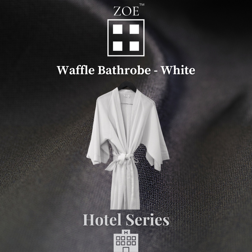 100 Cotton Waffle Bathrobe Hotel Quality Shopee Malaysia