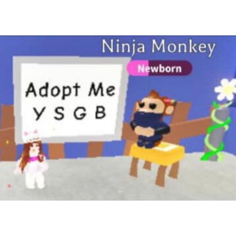 NINJA MONKEY Pet Adopt Me Roblox (FR/NFR) Shopee Malaysia