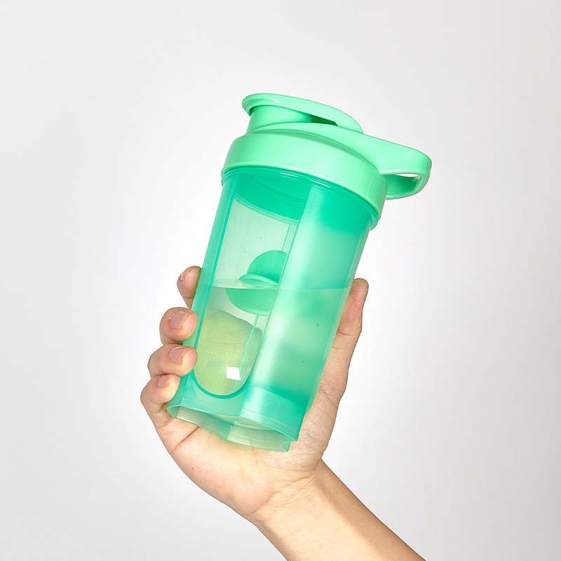 Shaker Bottle with Ball 500ML Shake Protein Water Cup Food Grade PP BPA