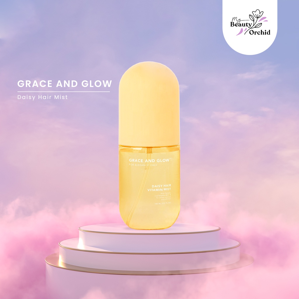 [PROMO] Grace & Glow Daisy Hair Vitamin Mist Sweet scented and Silk hair Keratin + Vitamin B5 C